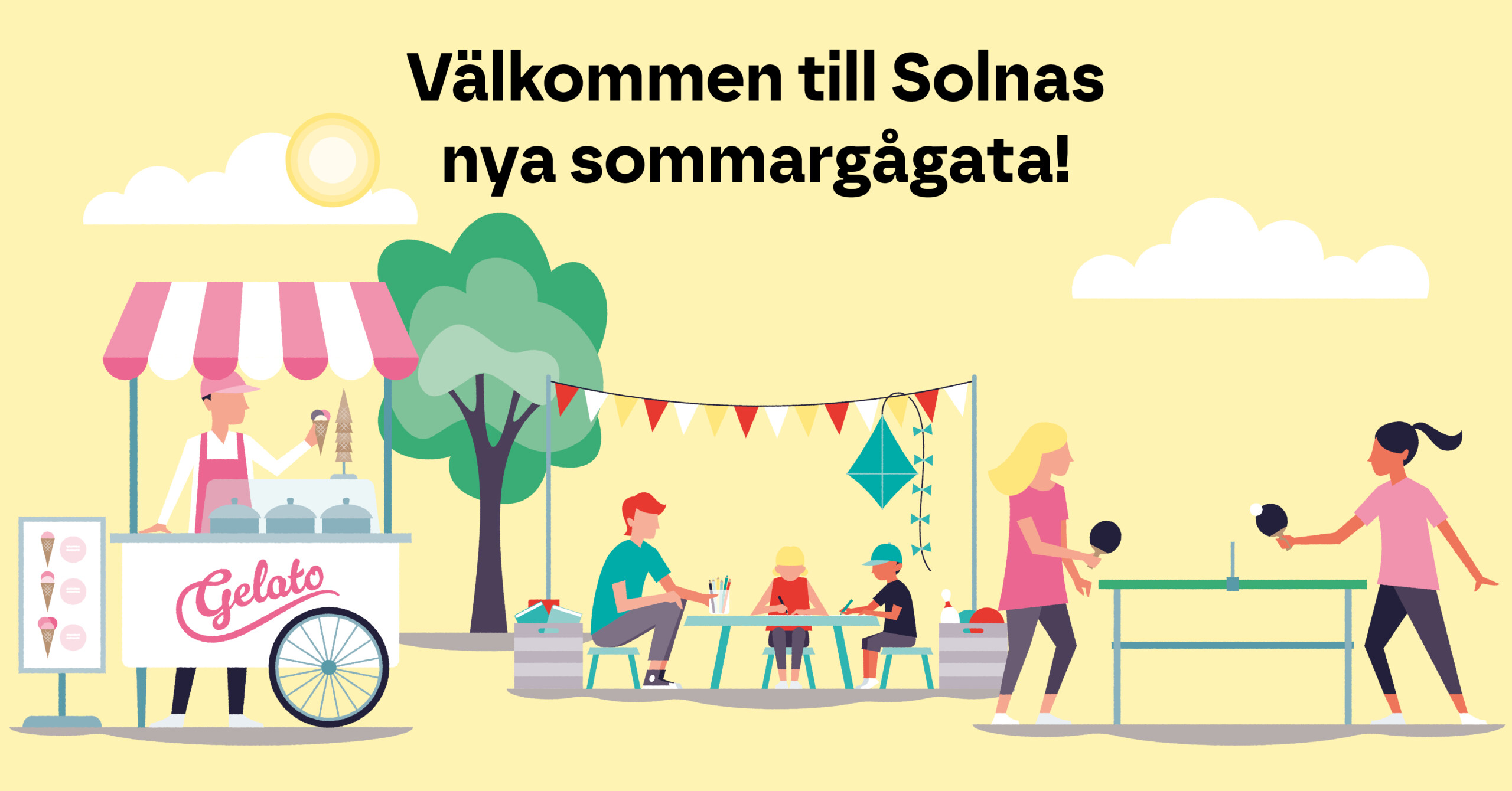 Välkommna till Solnas nya sommargågata!